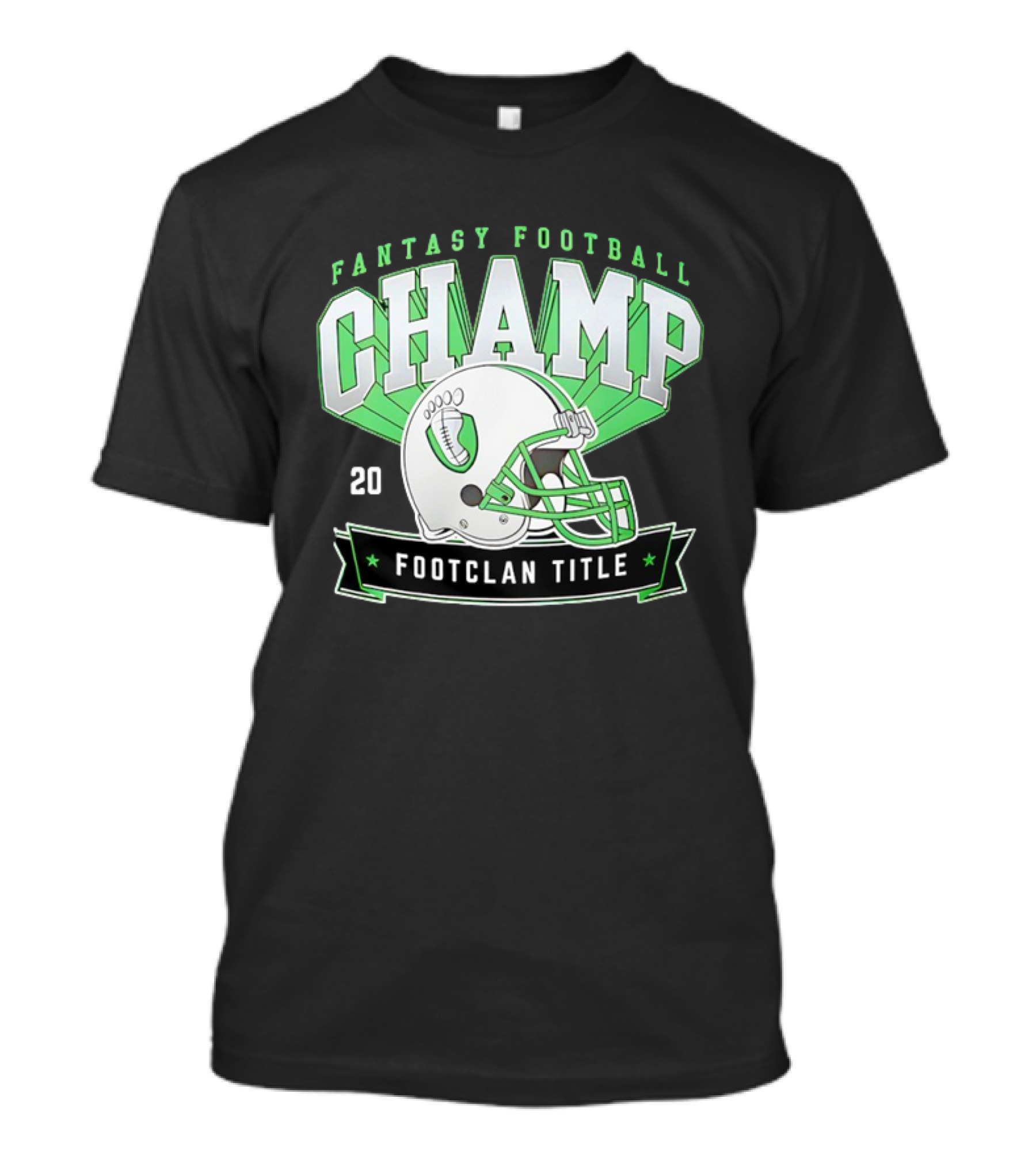 Fantasy Football Champ FootClan Title 2025 T-Shirt