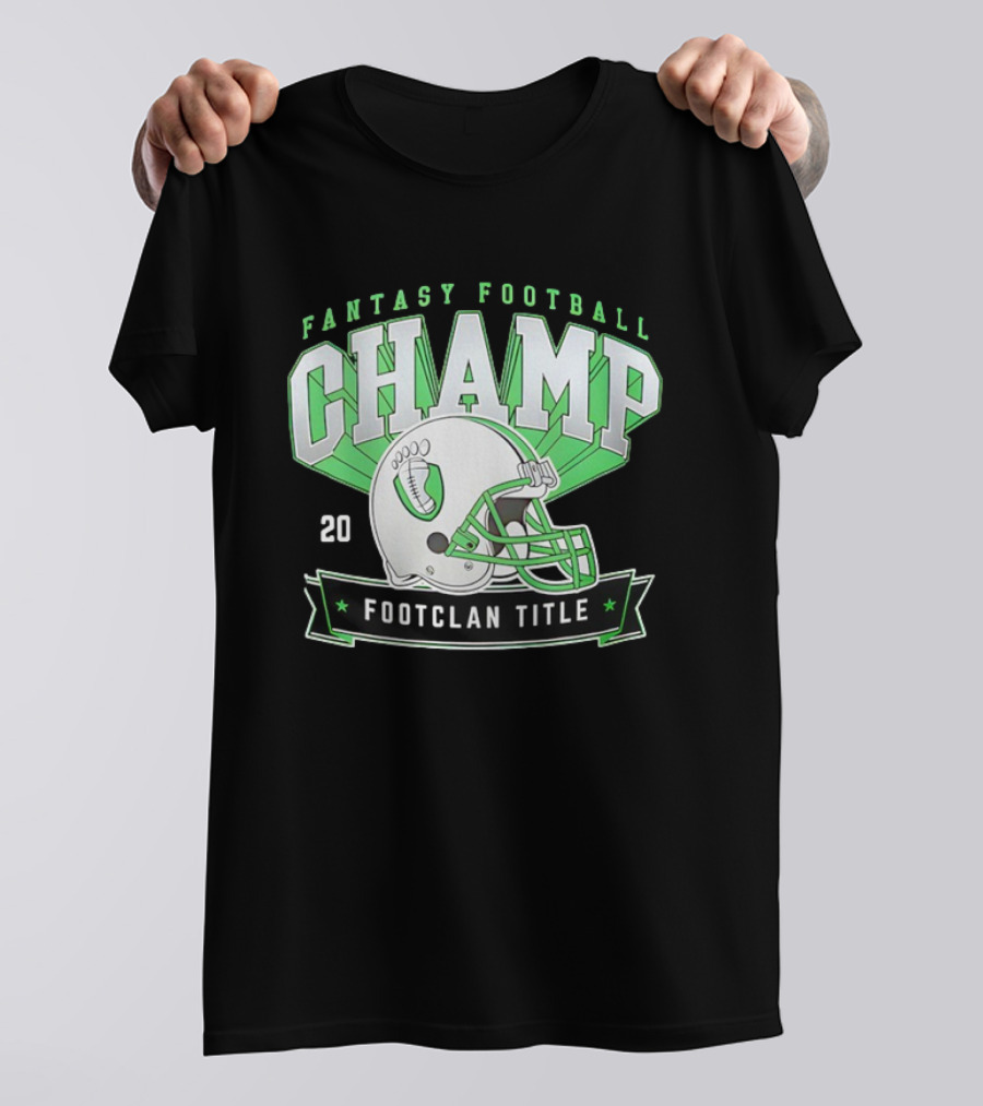 Fantasy Football Champ FootClan Title 2025 T-Shirt