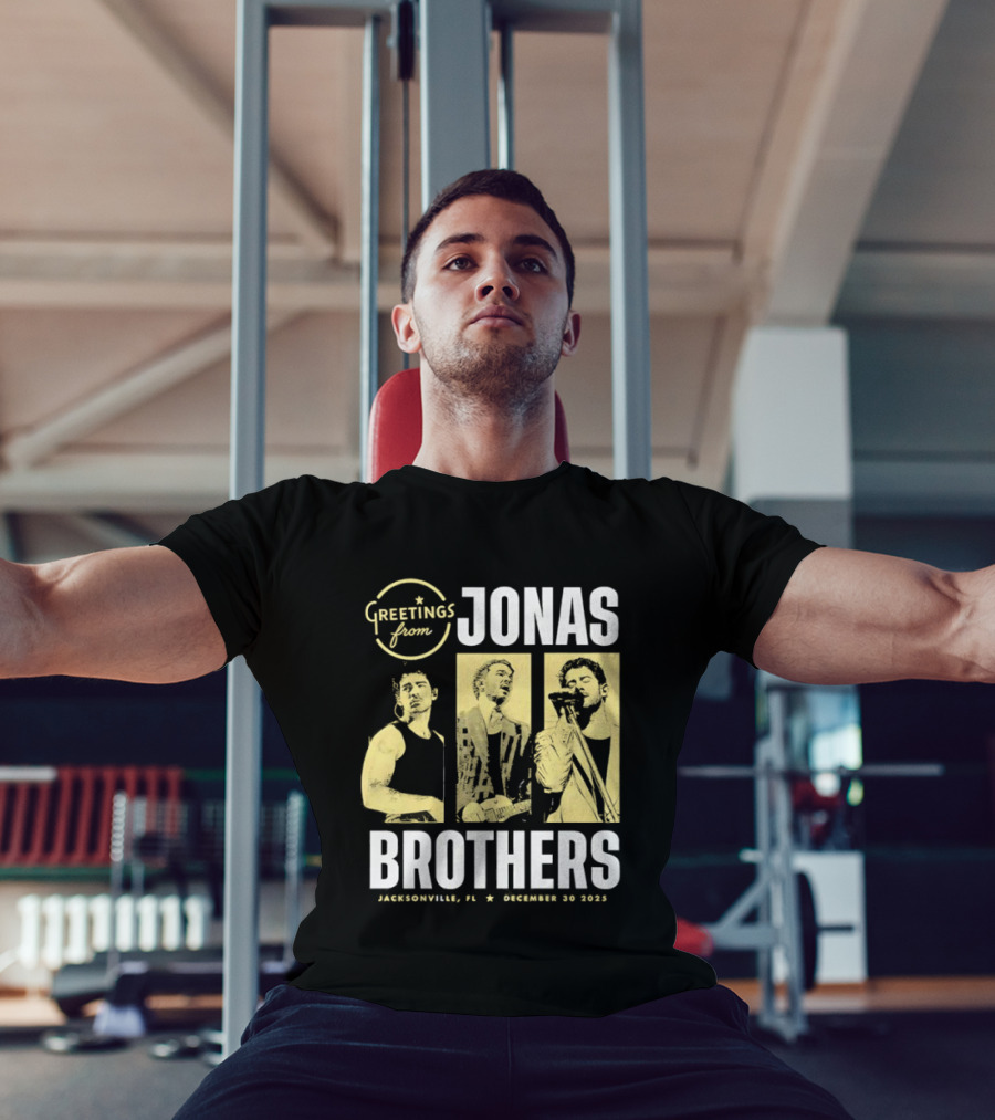Greetings From Jonas Brothers Jacksonville FL December 30 2025 T-Shirt