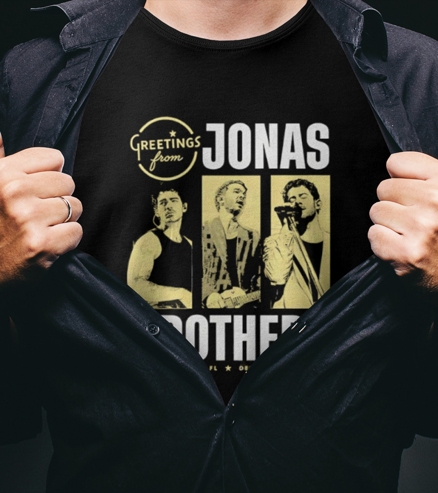 Greetings From Jonas Brothers Jacksonville FL December 30 2025 T-Shirt