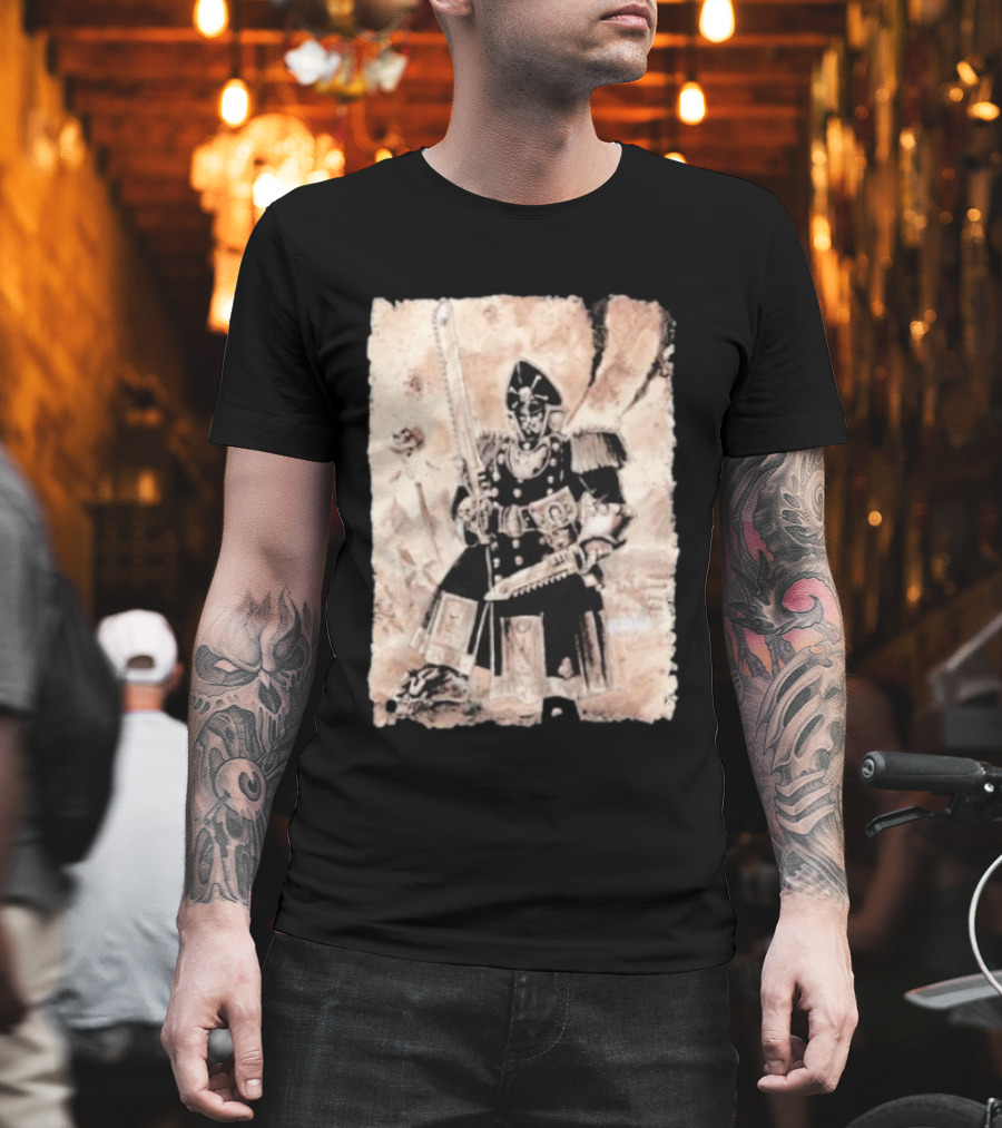 Grimdark Commissar Warhammer 40k Chainsword Artillery T-Shirt