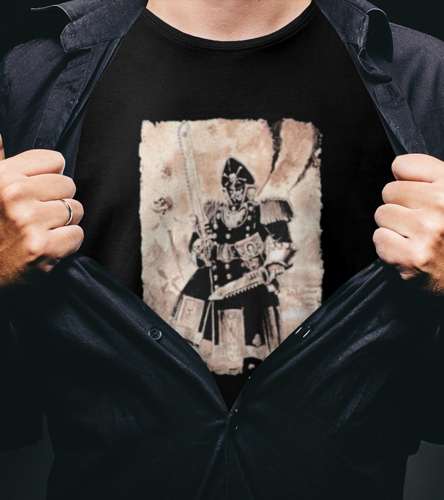Grimdark Commissar Warhammer 40k Chainsword Artillery T-Shirt