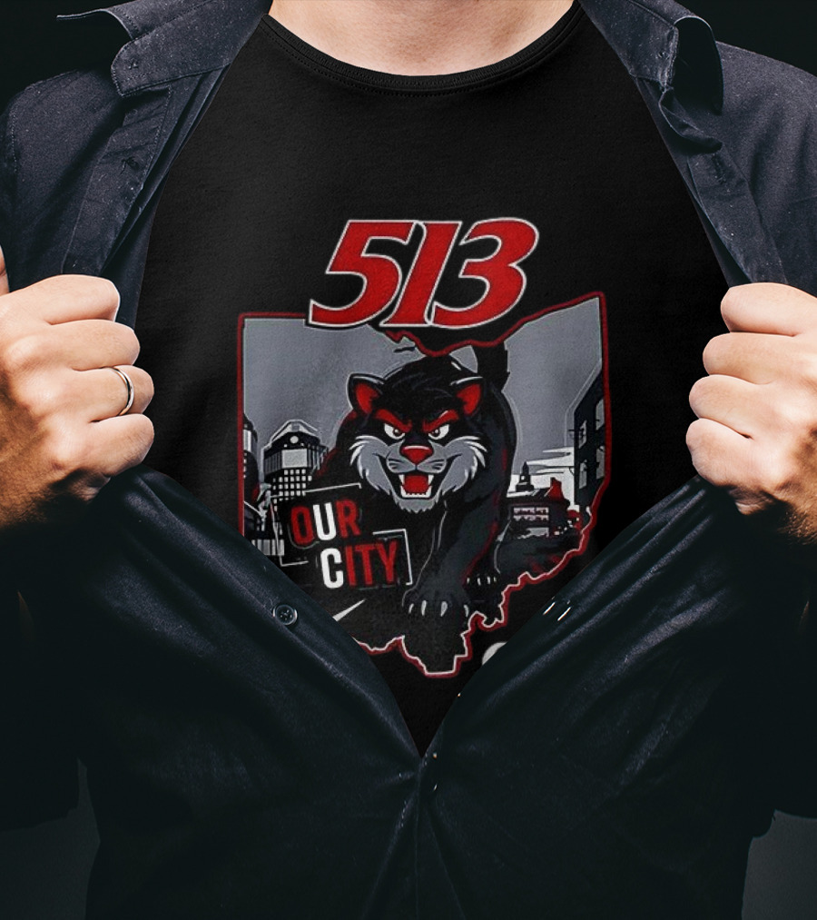 Cincinnati Bearcats 513 Our City Cincy T-Shirt