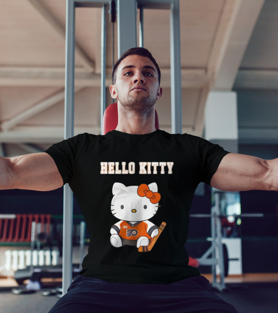 Philadelphia Flyers Hello Kitty Cute Collaboration Hockey Night T-Shirt
