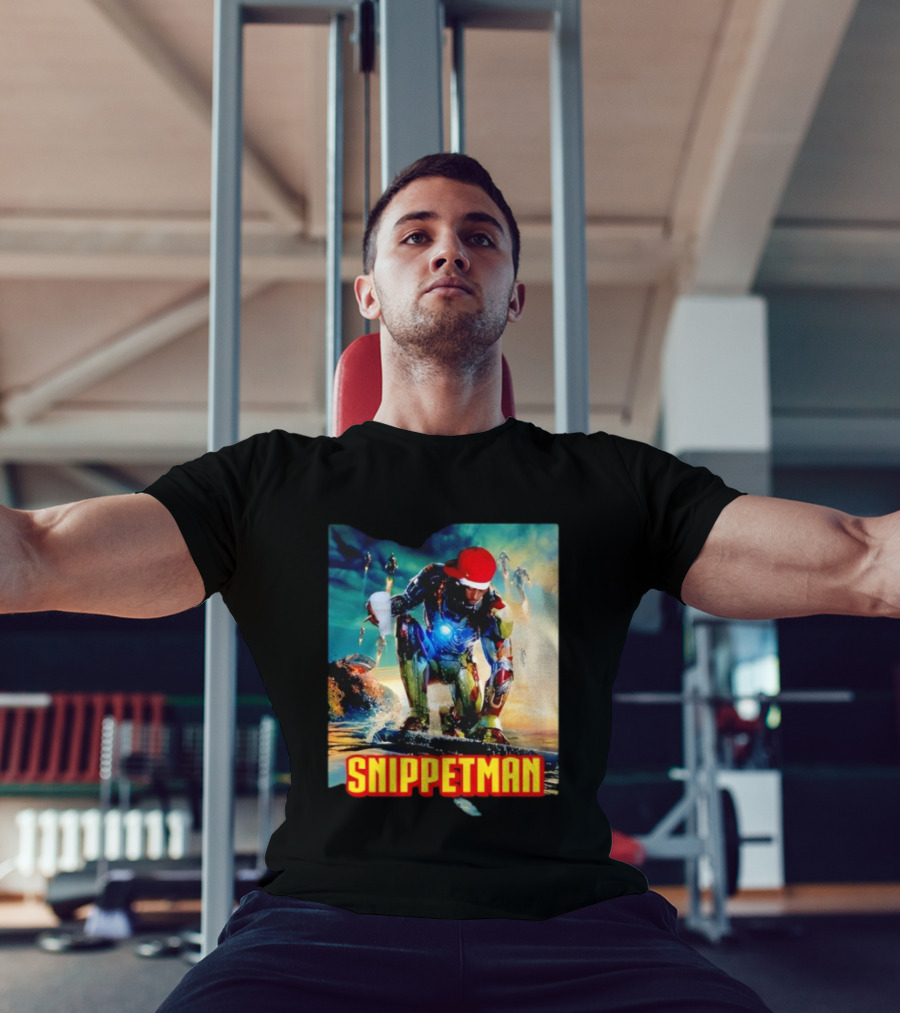 Playboi Carti Snippet Man Iron Hero Parody In Red Cap With Cup T-Shirt