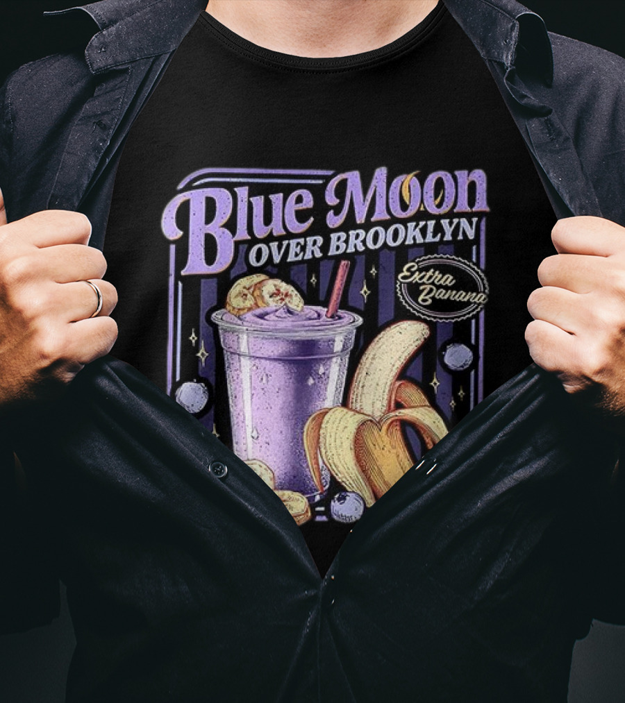 Scott And Kip Blue Moon Over Brooklyn Extra Banana Smoothie T-Shirt