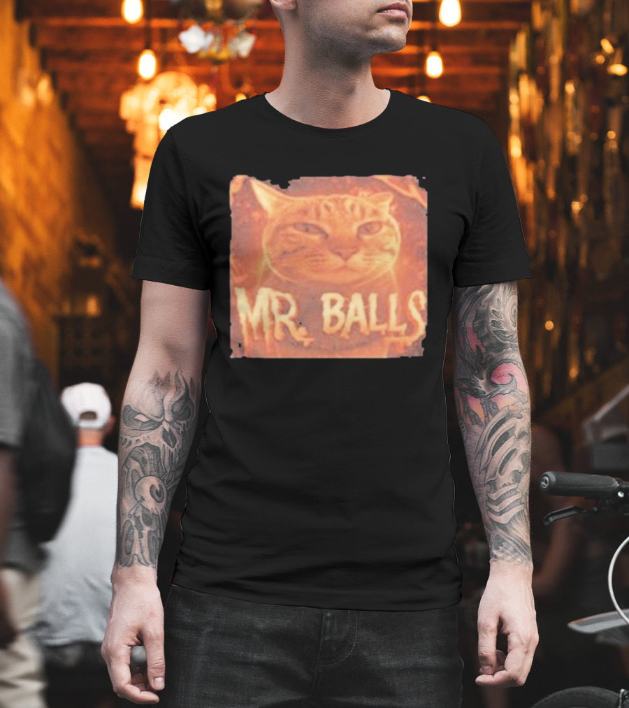 Mr Balls Cat T-Shirt