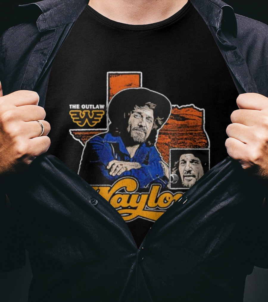 Seager Waylon Jennings The Outlaw Texas Heritage T-Shirt