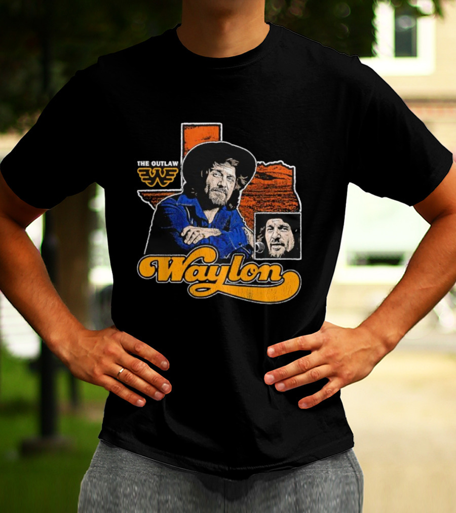 Seager Waylon Jennings The Outlaw Texas Heritage T-Shirt