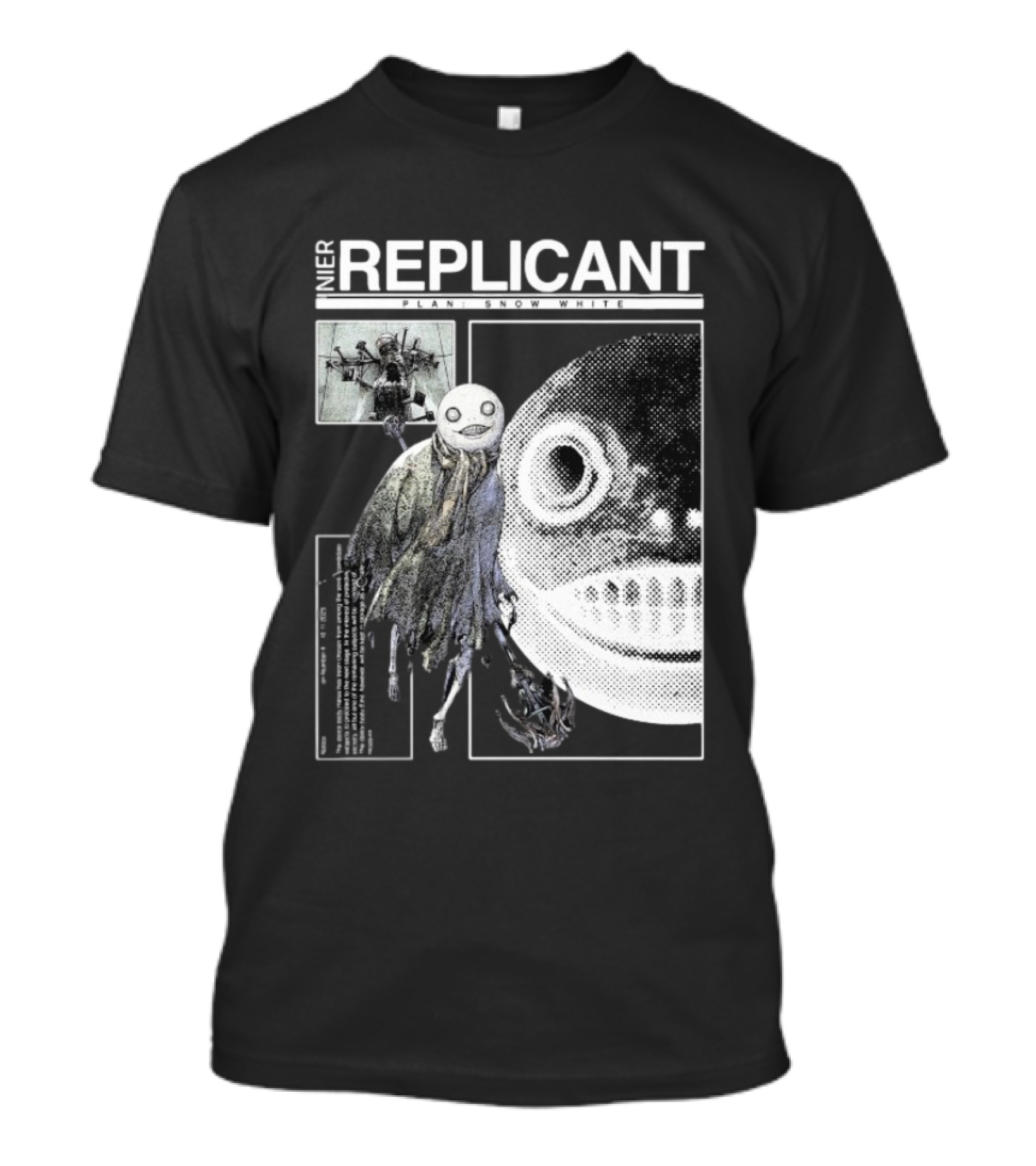 NieR Replicant Plant Snow White Character Illustration Iconic T-Shirt
