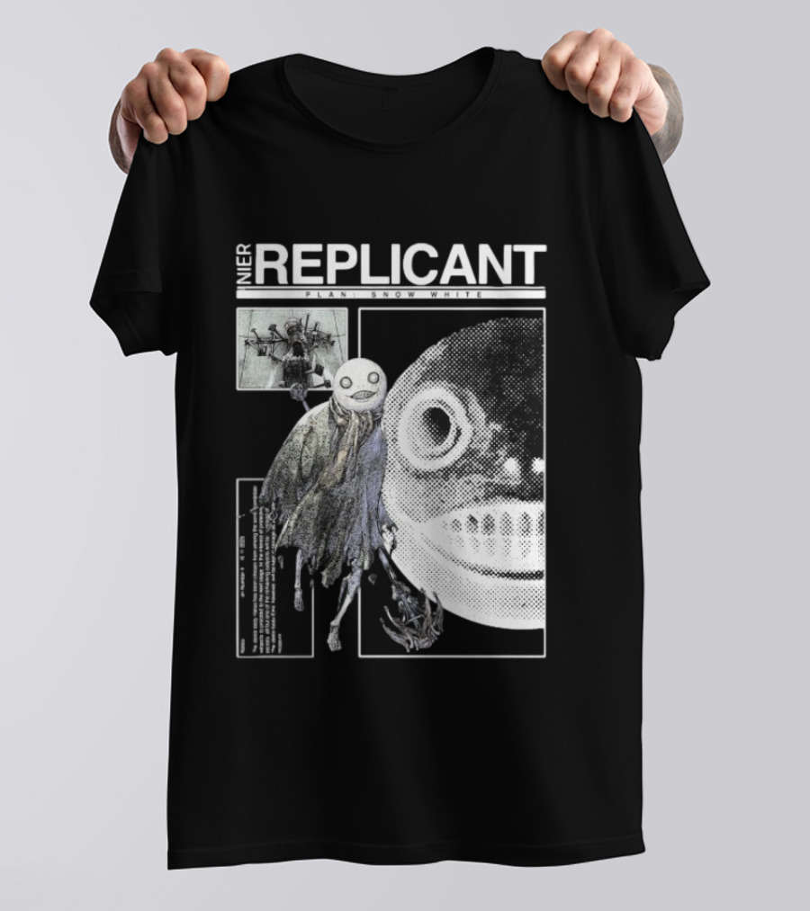NieR Replicant Plant Snow White Character Illustration Iconic T-Shirt