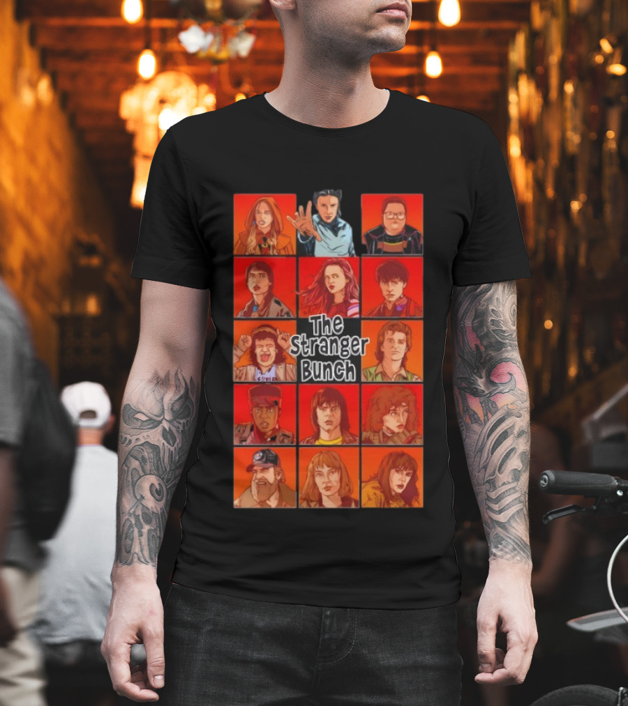 Thrilling Stranger Things Cast The Stranger Bunch T-Shirt