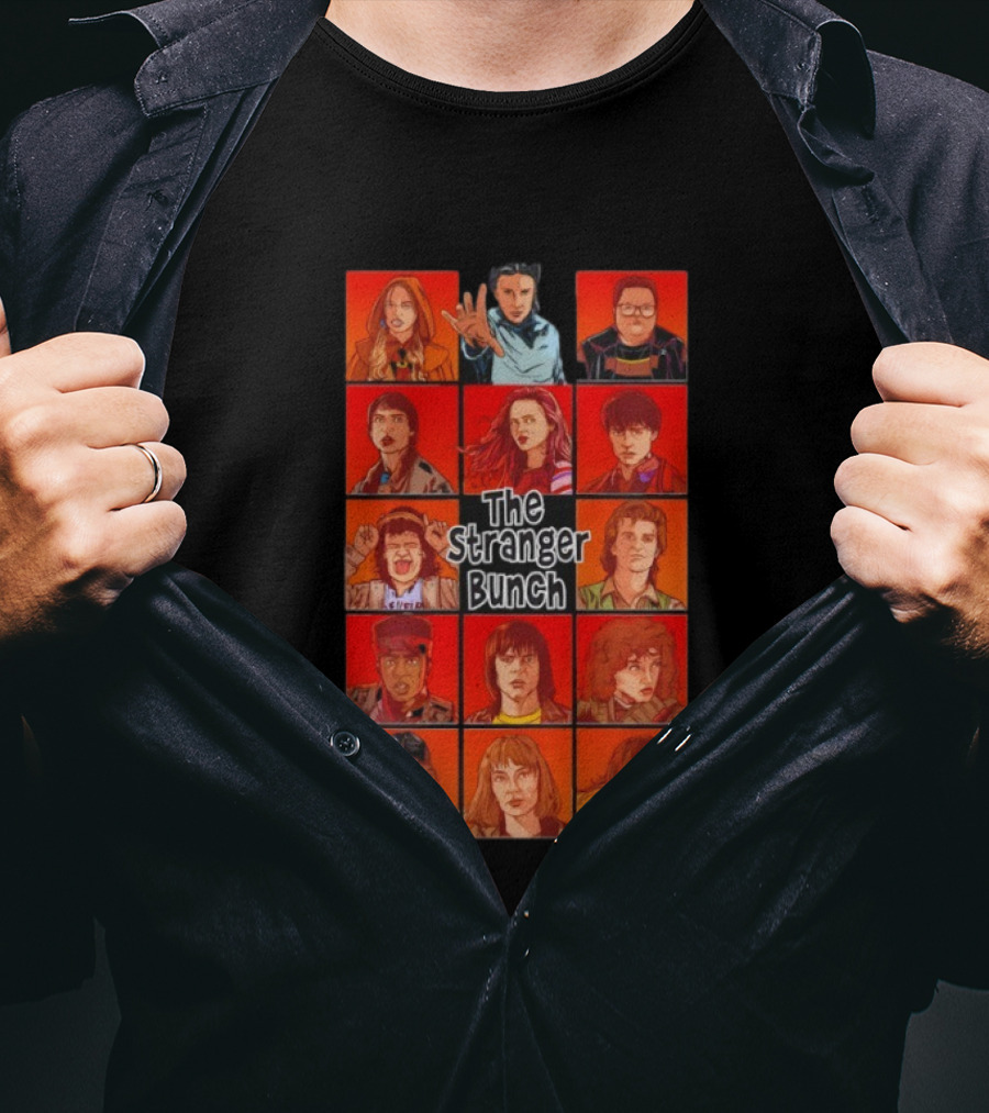 Thrilling Stranger Things Cast The Stranger Bunch T-Shirt