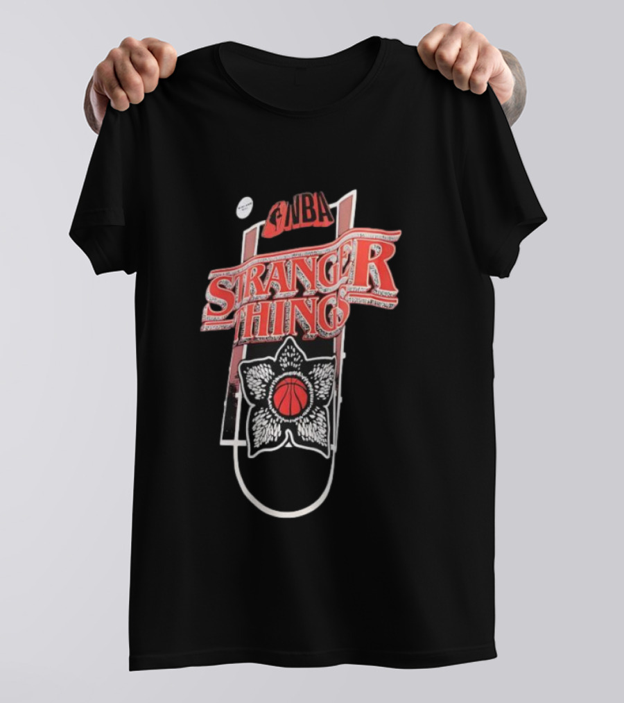 Stranger Things NBA Crossover Demogorgon Basketball T-Shirt