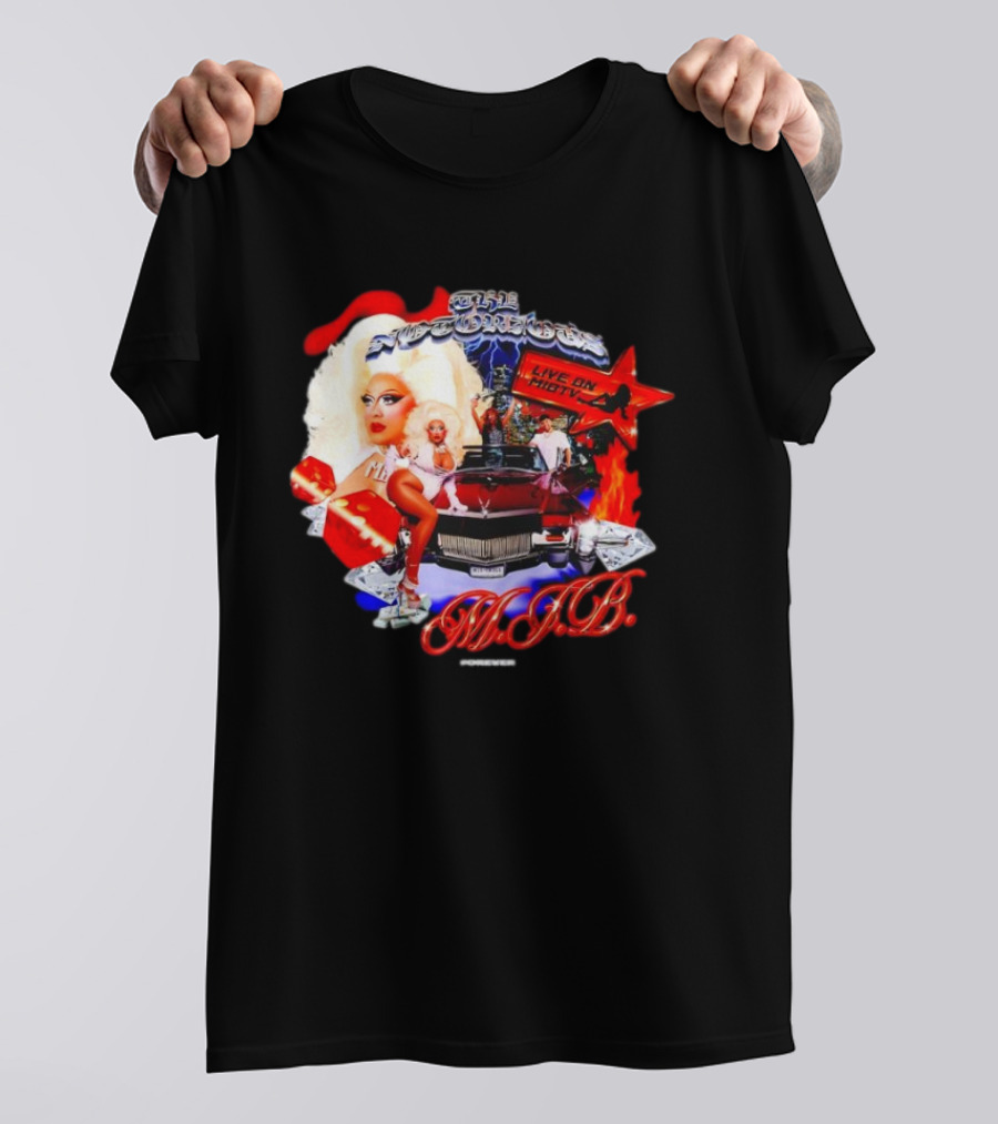 The Notorious B.I.G Live On MIBTV With Glamour Star In Red Car Scene T-Shirt