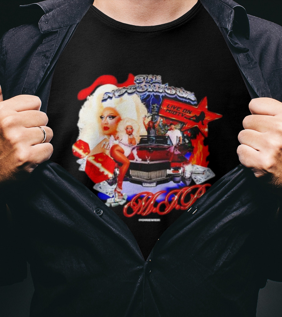 The Notorious B.I.G Live On MIBTV With Glamour Star In Red Car Scene T-Shirt