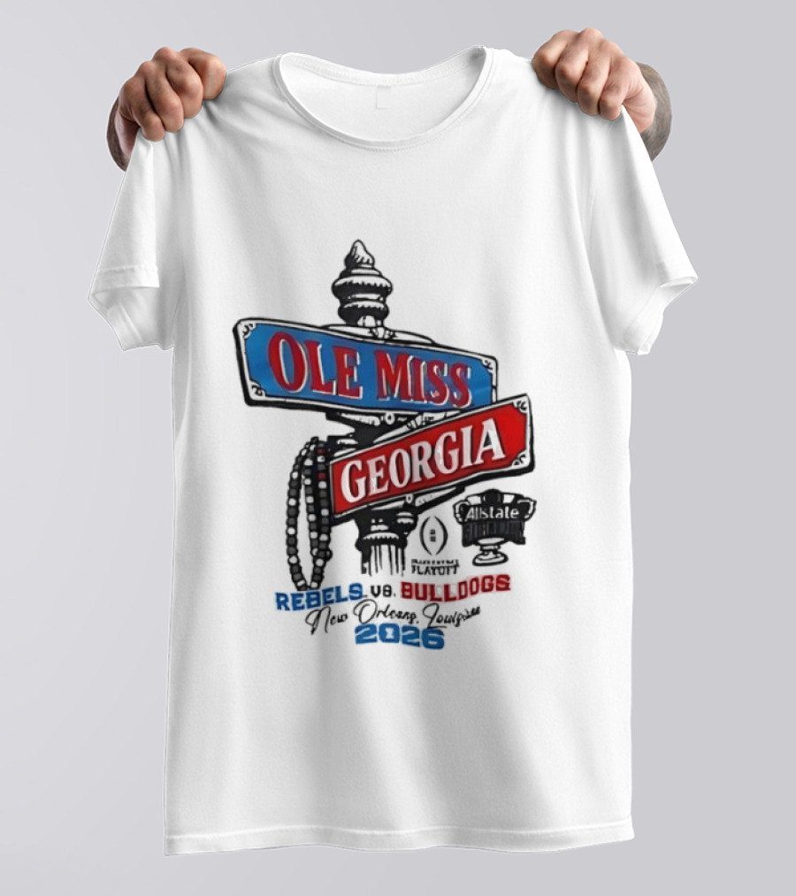 Ole Miss Georgia Rebels Vs Bulldogs Game Day 2023 T-Shirt