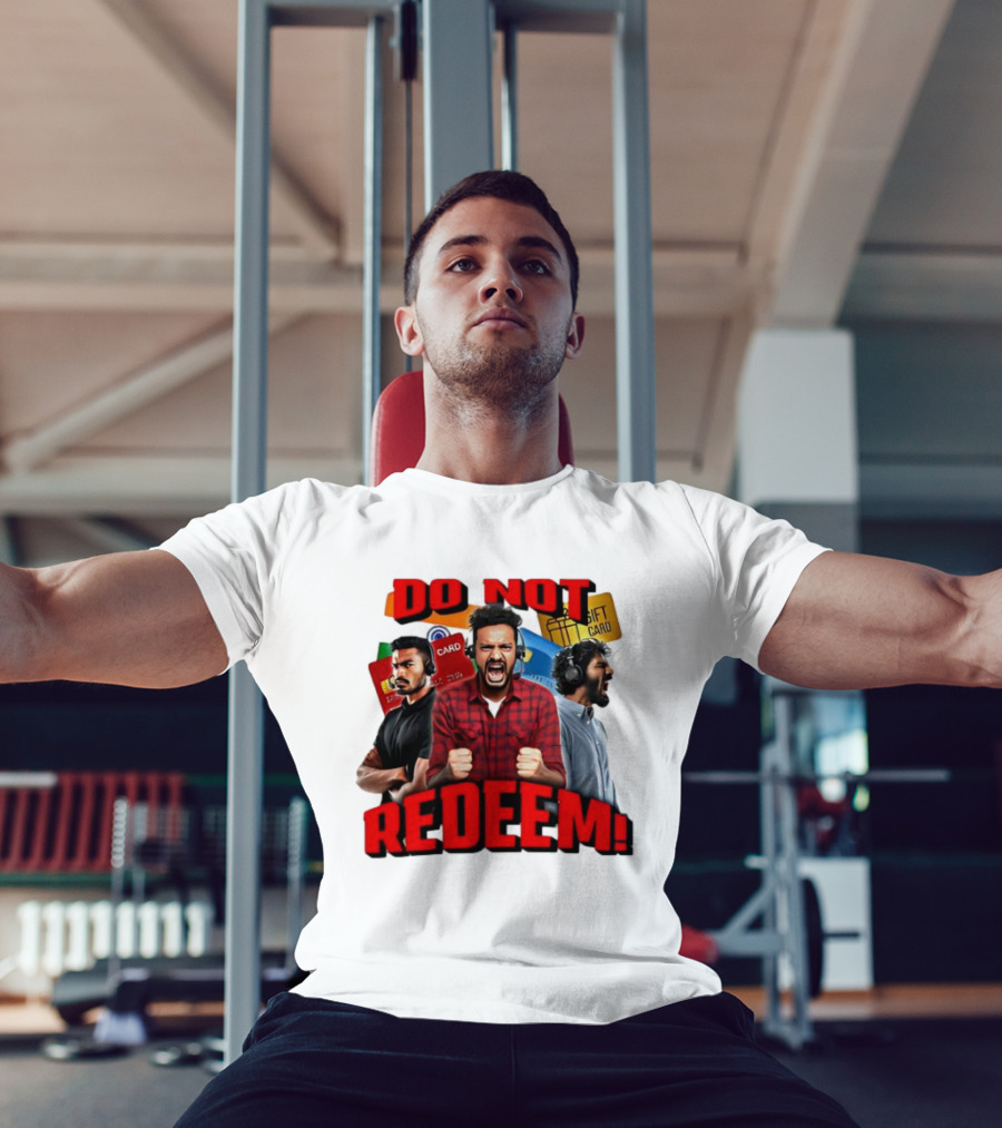 Do Not Redeem Angry Gamer Headphones Credit Gift Cards T-Shirt