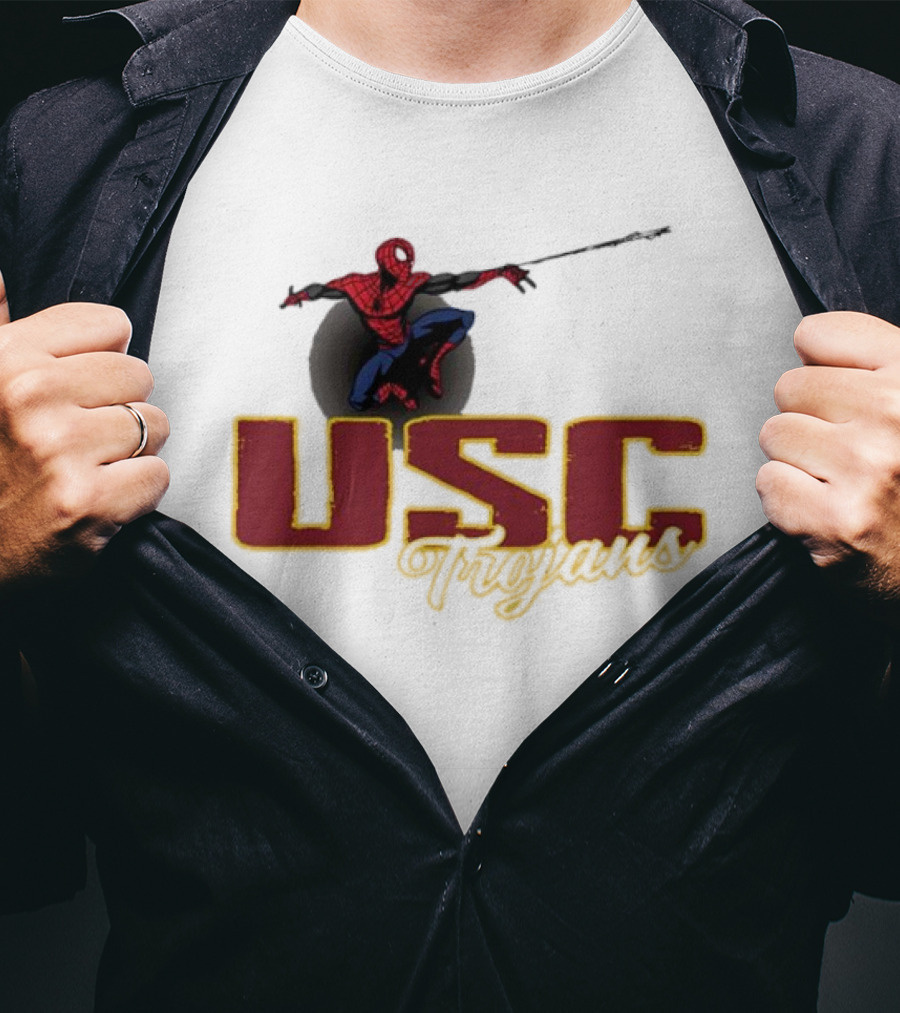 USC Trojans Marvel Spider Man Collaboration T-Shirt