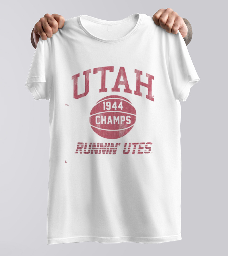 Utah 1944 Champs Runnin' Utes Victory Celebration T-Shirt