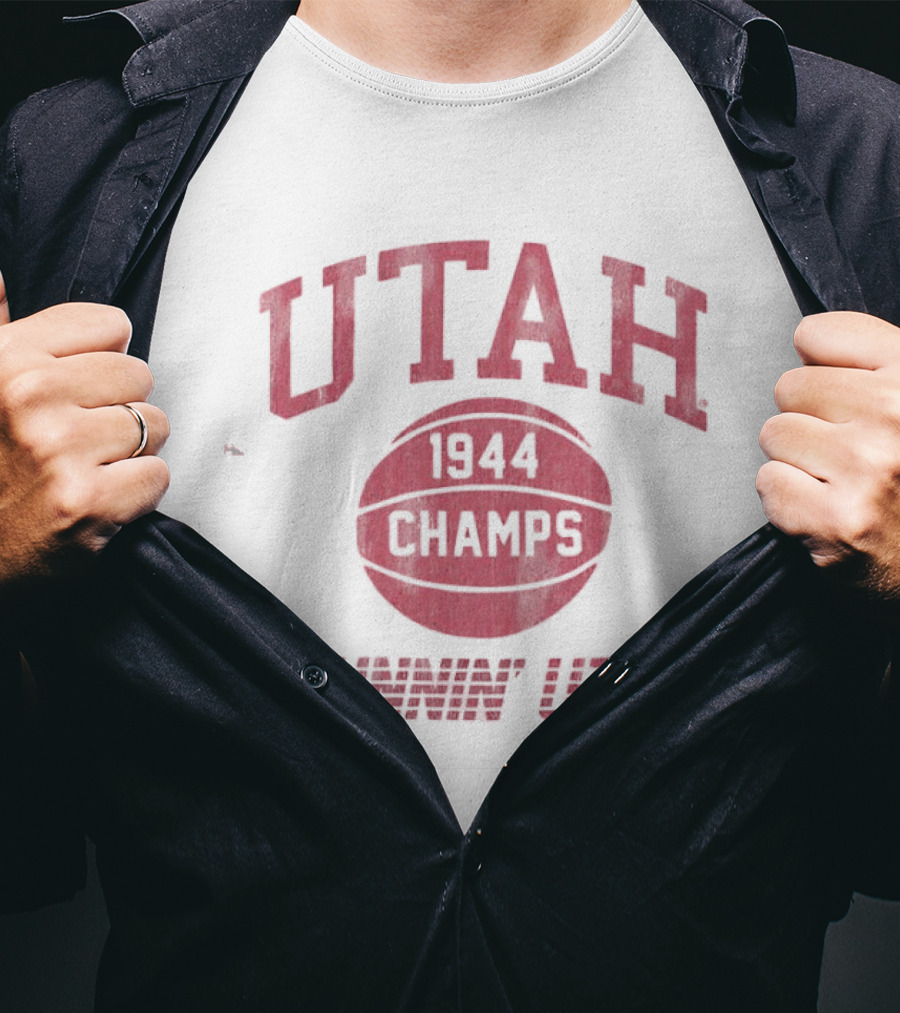 Utah 1944 Champs Runnin' Utes Victory Celebration T-Shirt