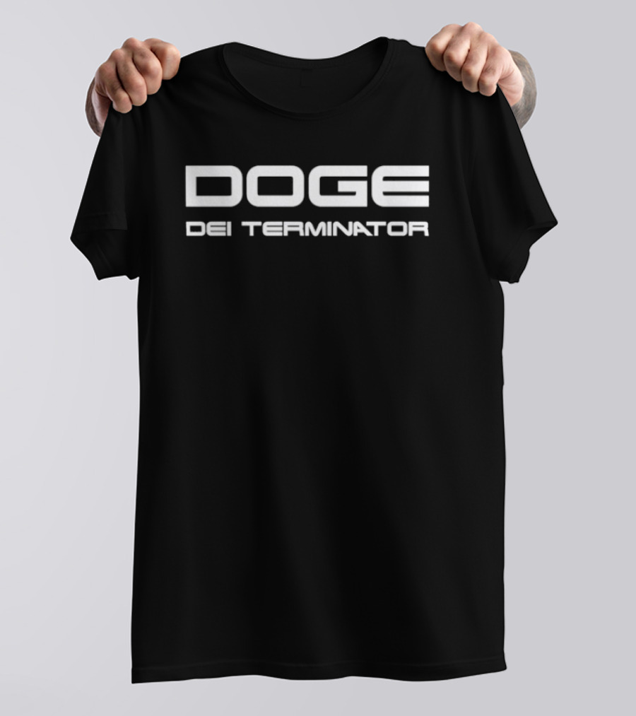 DOGE Dei Terminator Meme Cryptocurrency Cyborg T-Shirt
