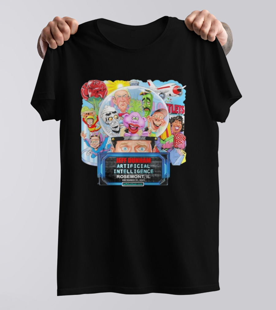 Jeff Dunham Artificial Intelligence Tour Rosemont IL December 31 2025 T-Shirt