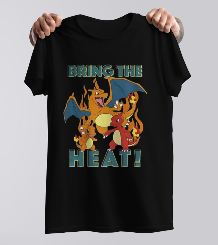 Bring The Heat Charizard Charmander Pokémon Characters T-Shirt