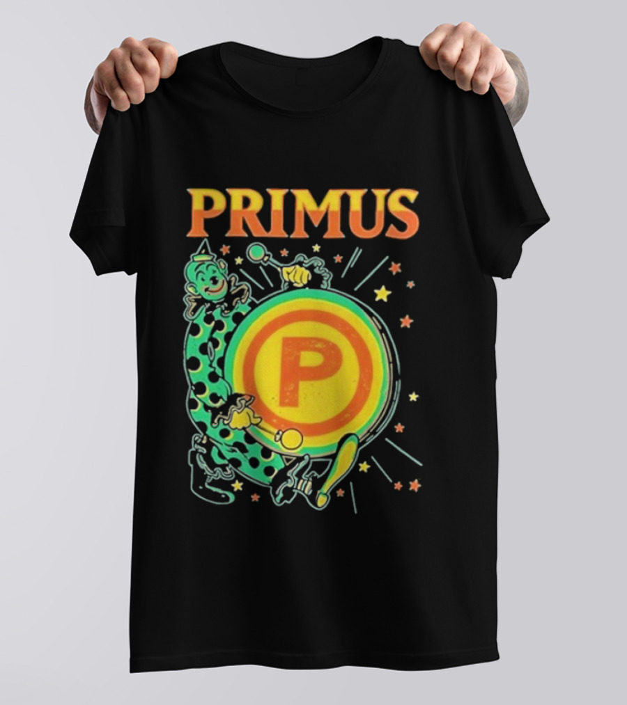 Primus Send In The Clowns New Year's Eve Oakland 2025 Event Featuring Drummer T-Shirt