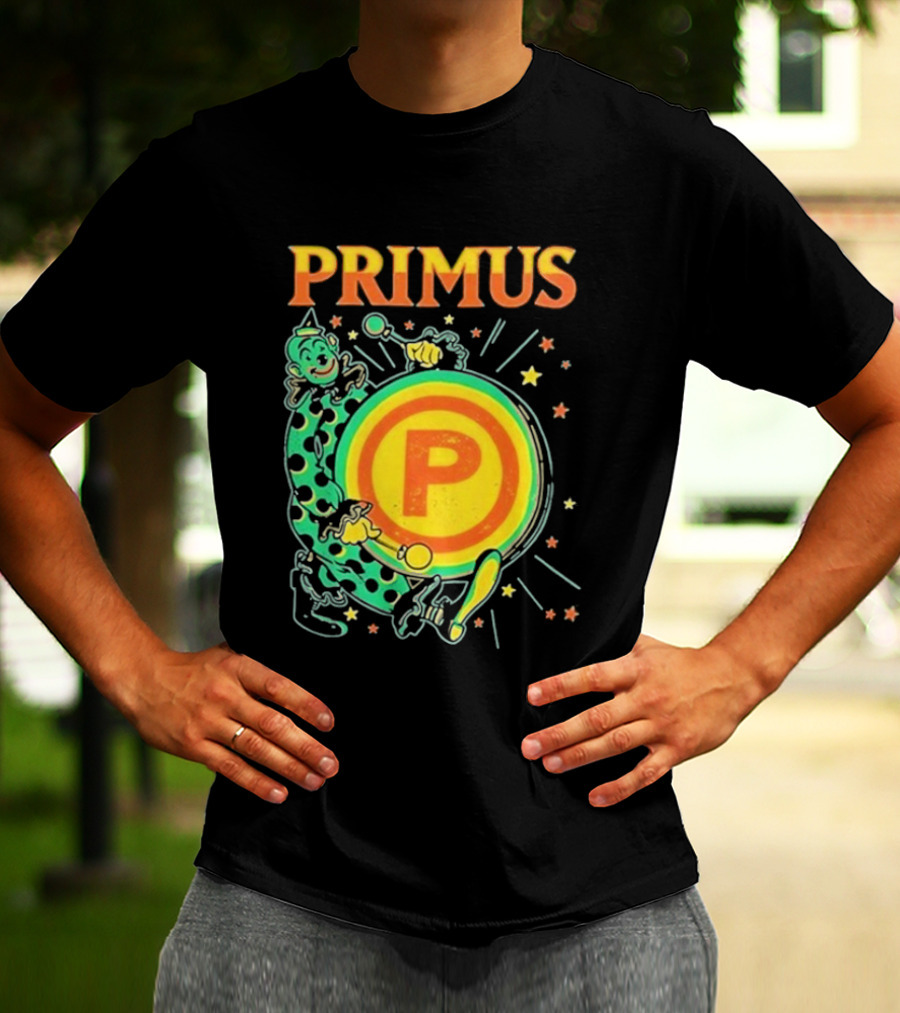 Primus Send In The Clowns New Year's Eve Oakland 2025 Event Featuring Drummer T-Shirt
