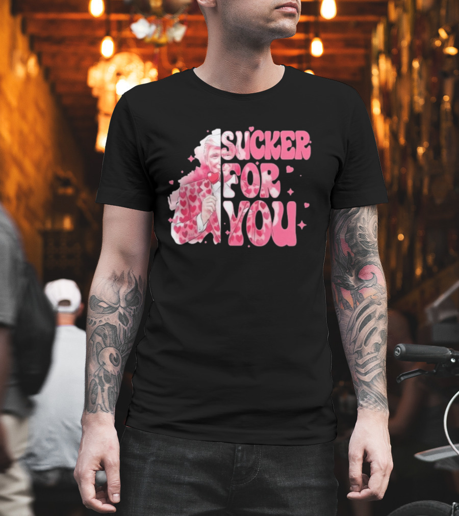 Sucker For You Valentine Suit Hearts Lollipop T-Shirt