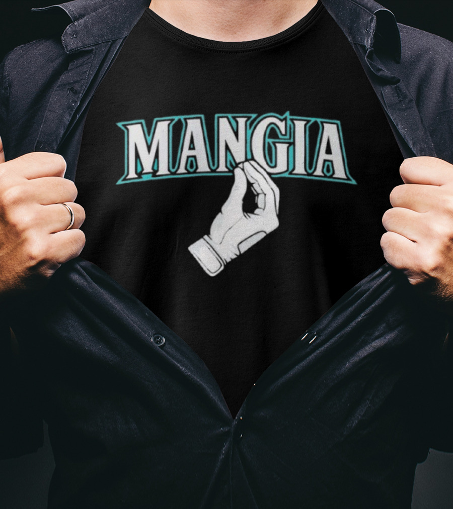 Mangia Seattle Italian Hand Gesture T-Shirt