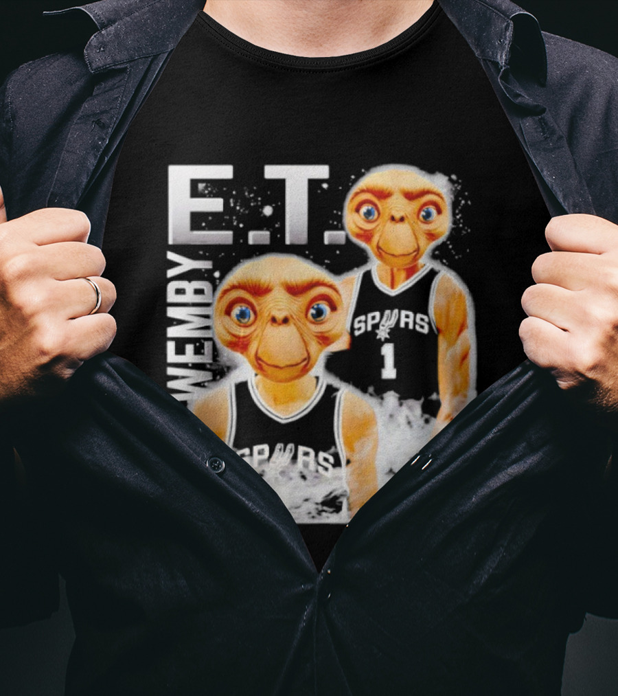 Wemby E.T. Victor Wembanyama San Antonio Spurs Basketball T-Shirt
