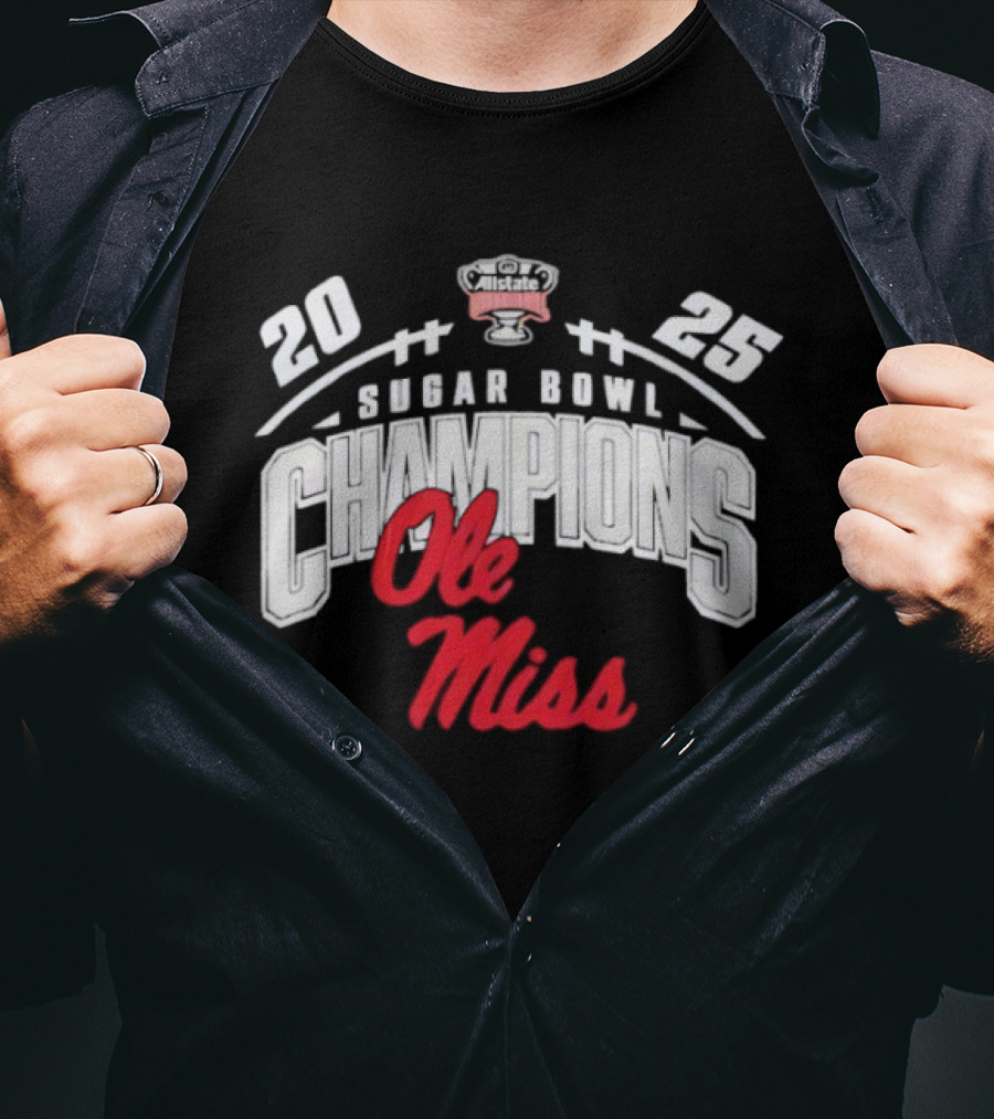 Ole Miss Rebels 2025 Sugar Bowl Champions T-Shirt