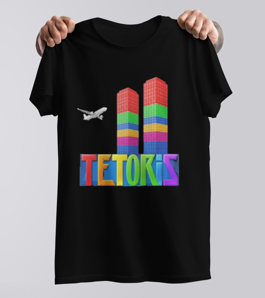 Tetoris Block Towers And Plane T-Shirt