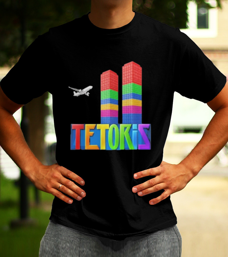 Tetoris Block Towers And Plane T-Shirt
