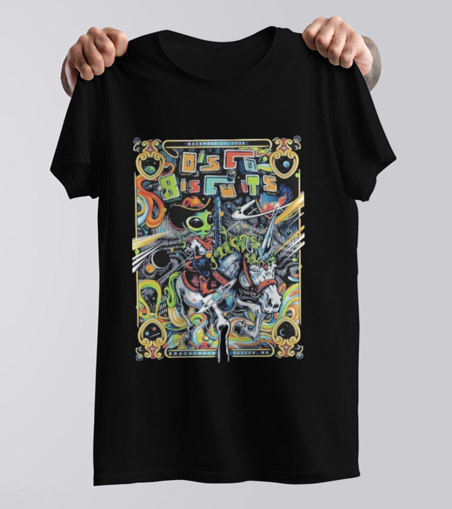 The Disco Biscuits Alien Cowboy Boston December 31 2025 Road Runner Event Night 2 T-Shirt