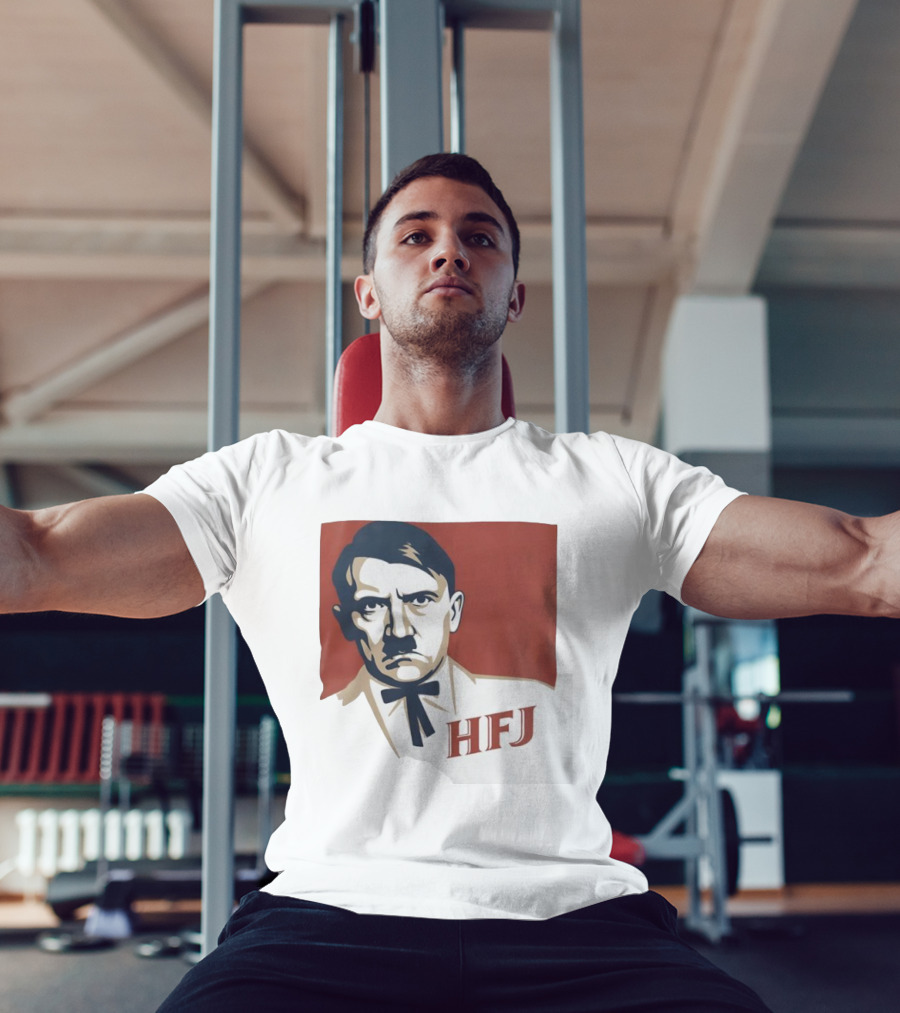 Adolf Hitler HFJ KFC Parody Logo T-Shirt