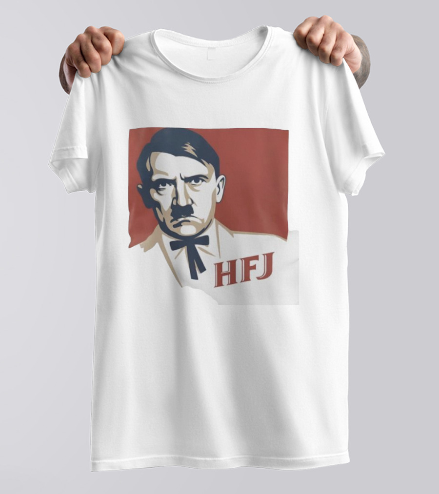 Adolf Hitler HFJ KFC Parody Logo T-Shirt