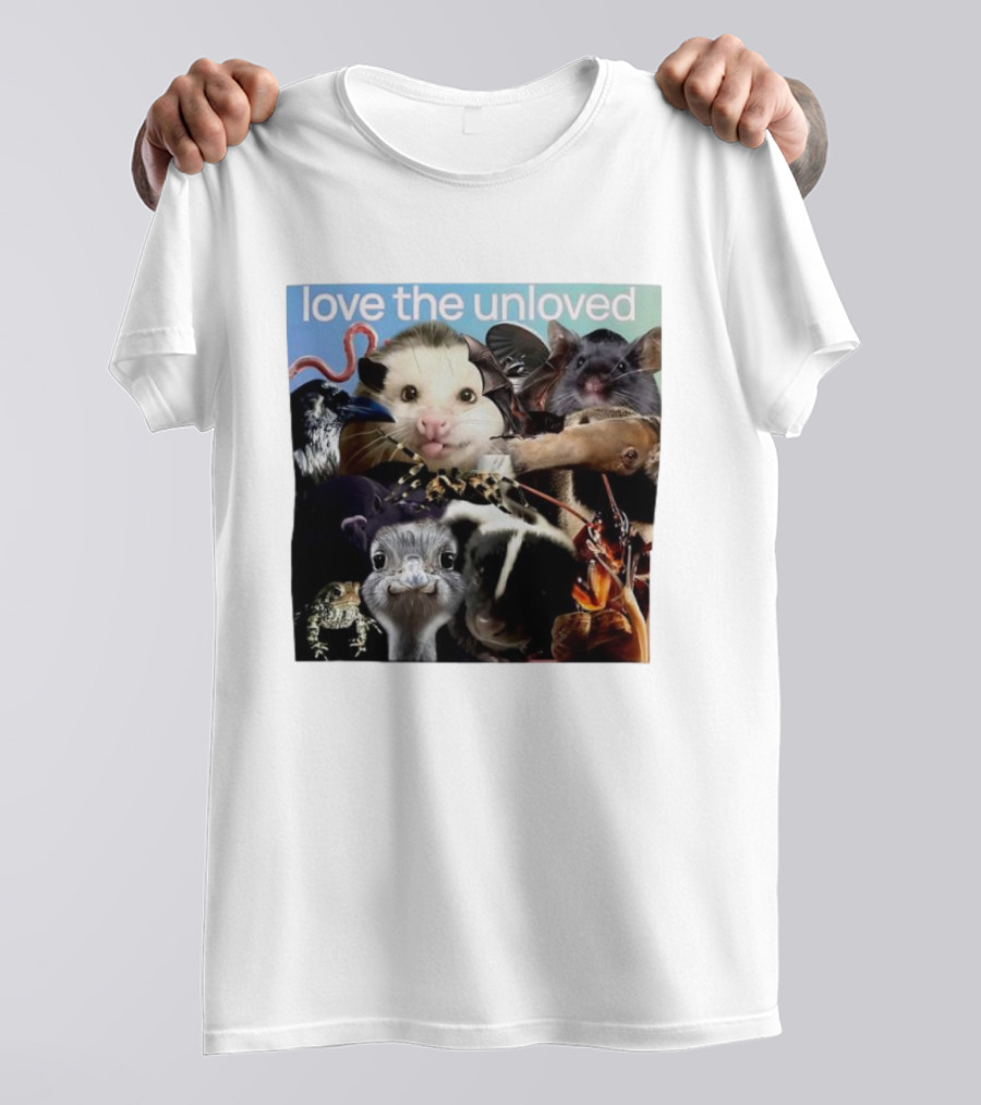 Love The Unloved Animal Collage T-Shirt