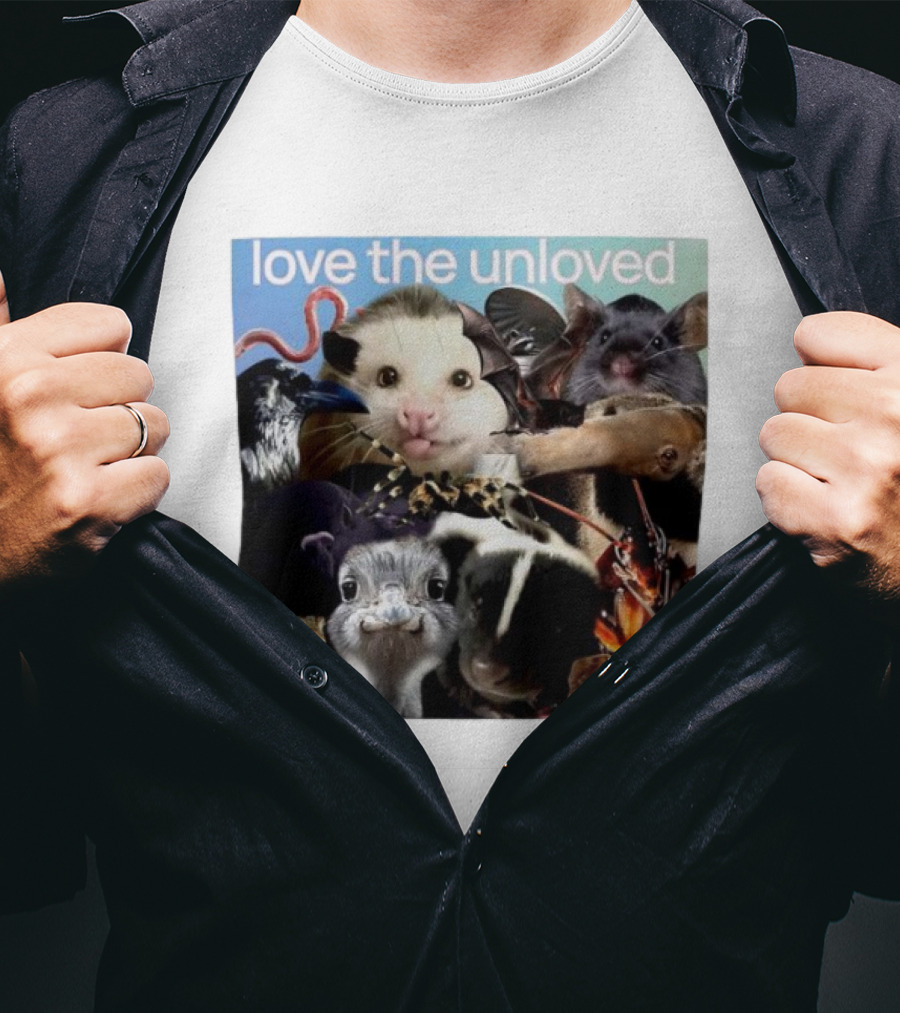 Love The Unloved Animal Collage T-Shirt