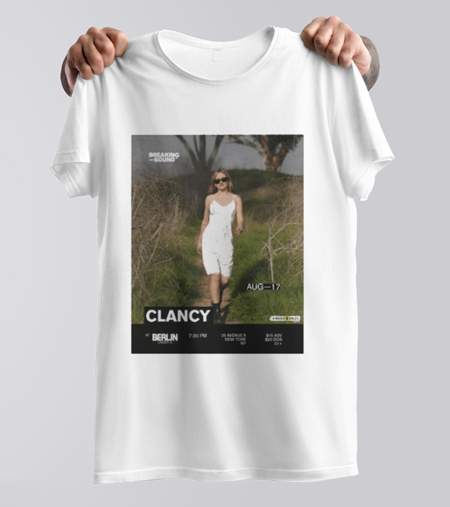 Clancy Breaking Sound Berlin August 17 Event New York Venue Details T-Shirt