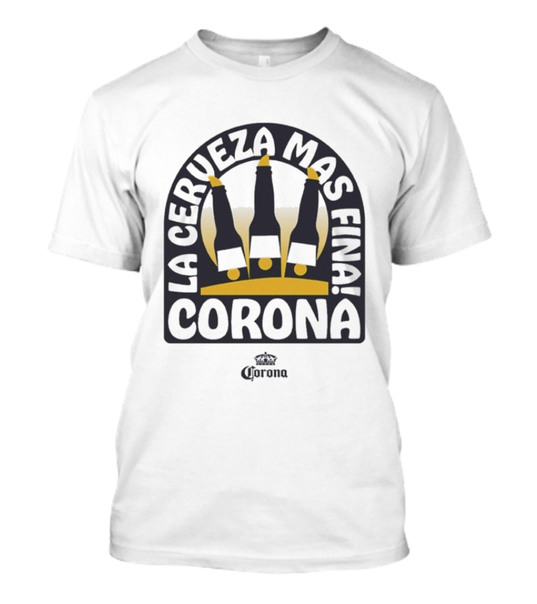 Corona La Cerveza Mas Fina Beach Bum Bottle Trio T-Shirt