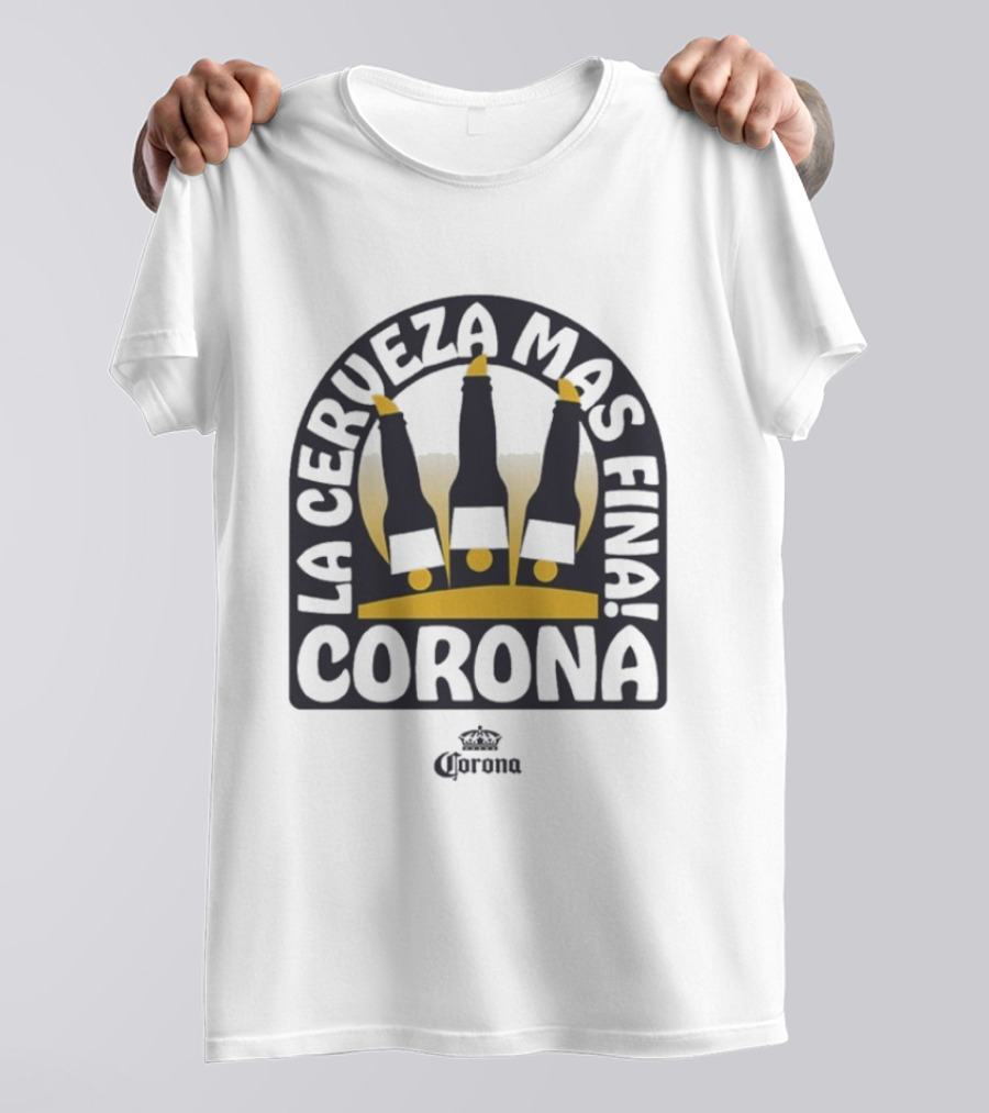 Corona La Cerveza Mas Fina Beach Bum Bottle Trio T-Shirt