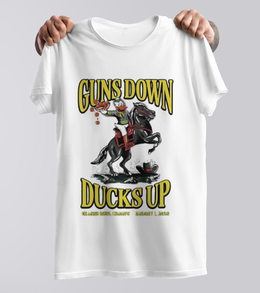 Guns Down Ducks Up Orange Bowl Champs January 1 2026 T-Shirt