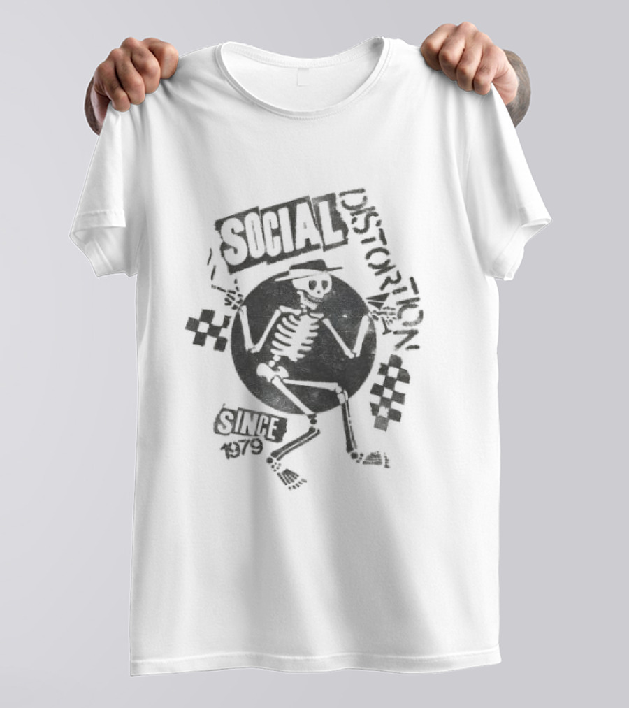 Skeleton Social Distortion Since 1979 Unique Skeleton T-Shirt