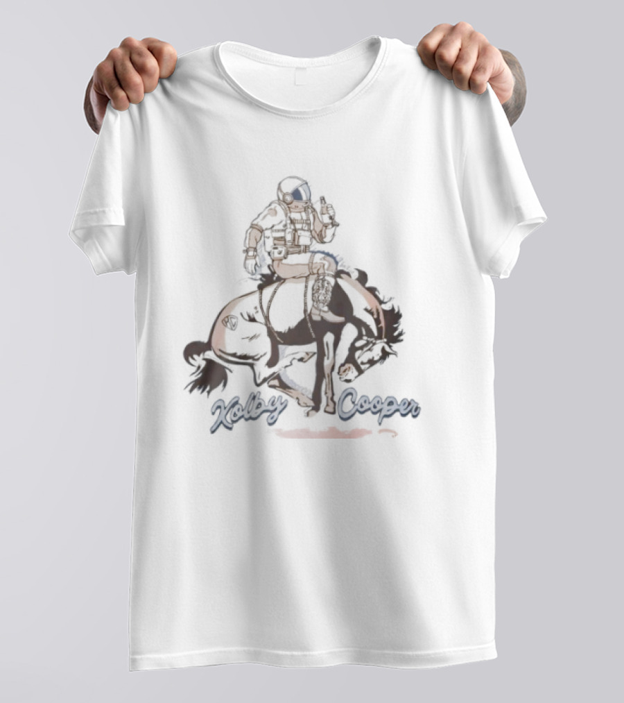 Kolby Cooper Astronaut Cowboy Riding A Rocket 2025 T-Shirt