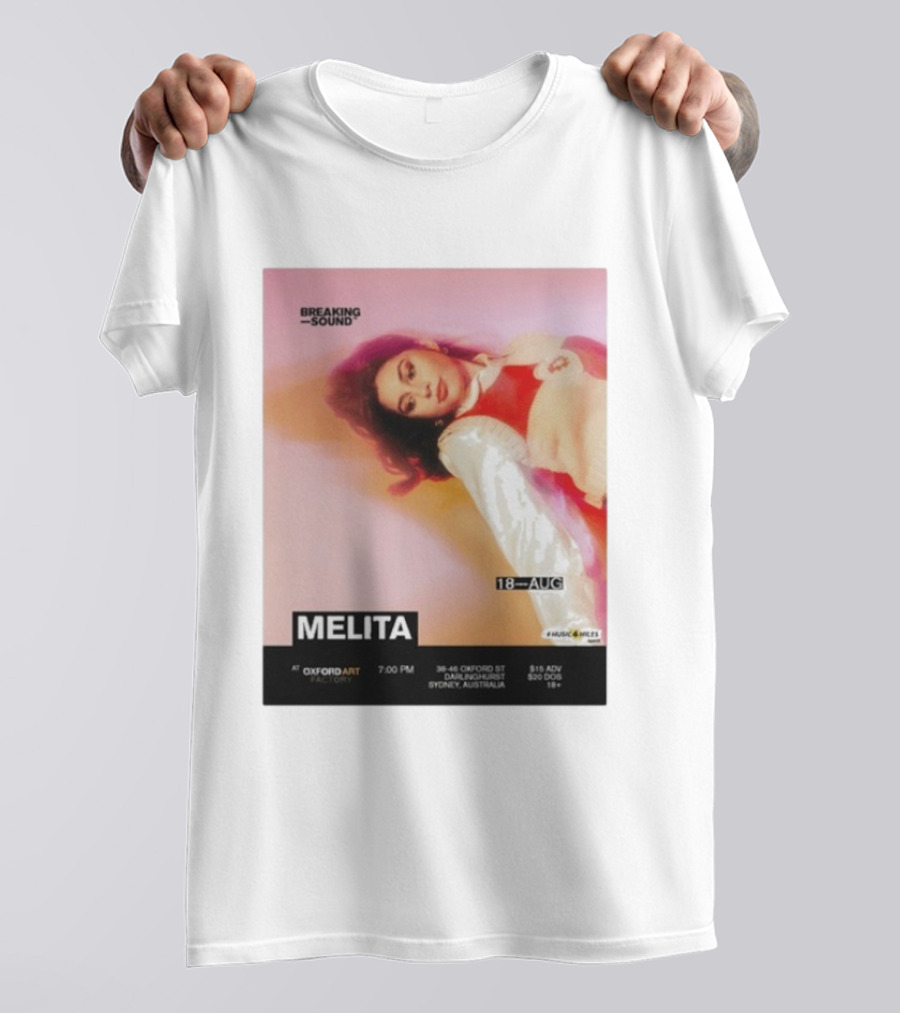 Melita Breaking Sound Oxford Art Darlinghurst Sydney Australia August 18 Event T-Shirt