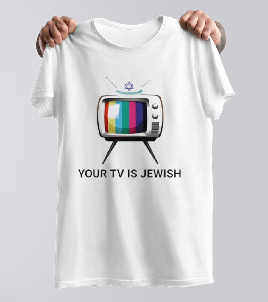 Your TV Is Jewish Star Of David Retro Television T-Shirt