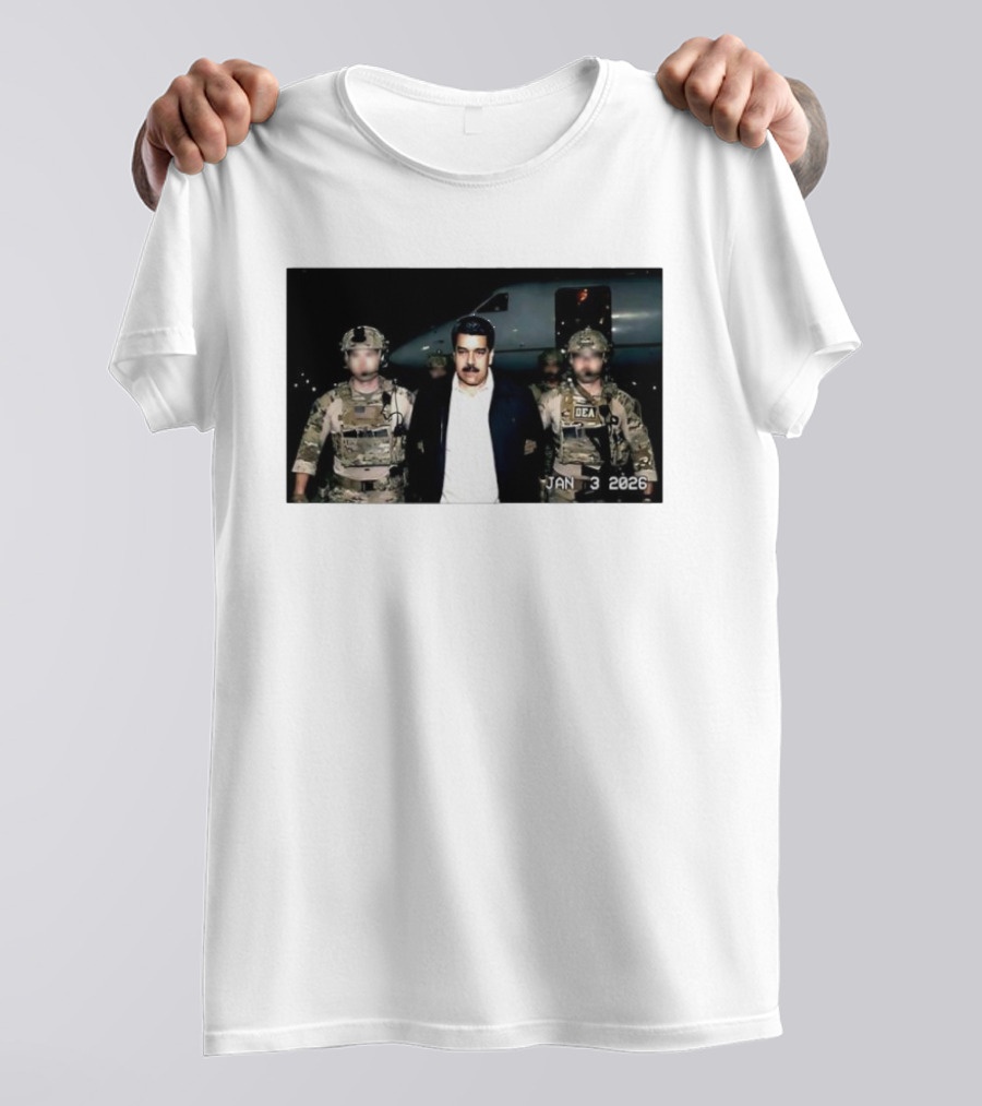 Nicolas Maduro Arrested DEA January 3 2026 T-Shirt